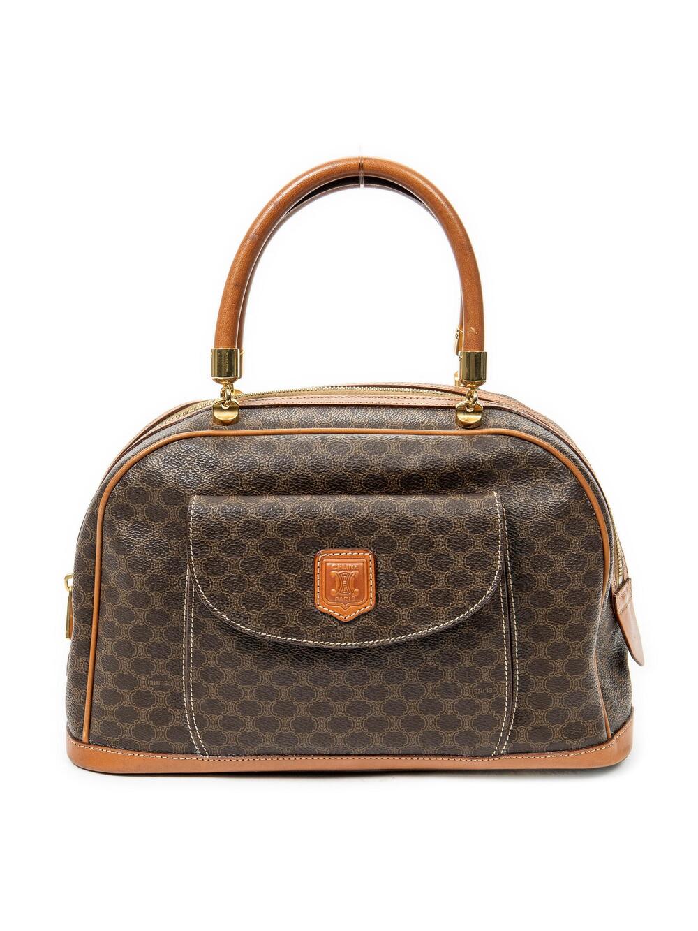 Celine Vintage Duffle Bag Macadam #287160C56B
